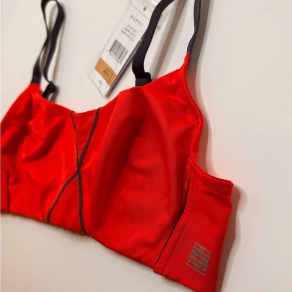 Natori TIGER LILY/IRON GREY Zen Contour Convertible Sports Bra - Picture 4 of 8